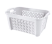 SET ARIANNA PORTABIANCHERIA 50 LT + CESTA PORTA BIANCHERIA 35 LT+ PORTASCOPINO PER BAGNO COLORE BIANCO