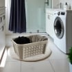 SET ARIANNA PORTABIANCHERIA 50 LT + CESTA PORTA BIANCHERIA 35 LT+ PORTASCOPINO PER BAGNO COLORE TALPA