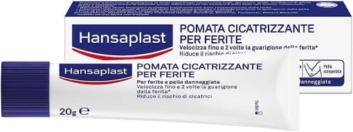HANSAPLAST POMATA CICATRIZZANTE PER FERITE E PELLE DANNEGGIATA CICATRIZZANTE RIDUCE IL RISCHIO DI CICATRICI 20 G OKX