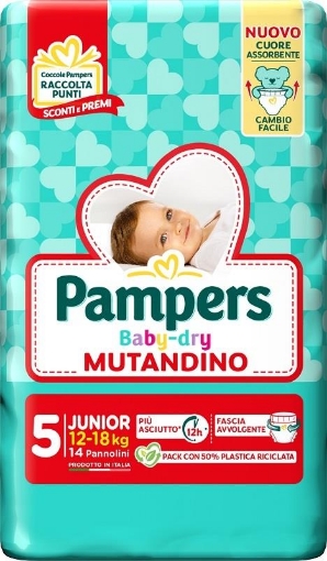 PANN PAMPERS BABY DRY MUT 5 13PZ JUNIOR