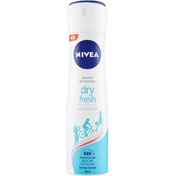 NIVEA DEODORANTE SPRAY 150ML DRY FRESH 48H DI PROTEZIONE DERMATOLOGICAMENTE TESTATO 150 ML OKX
