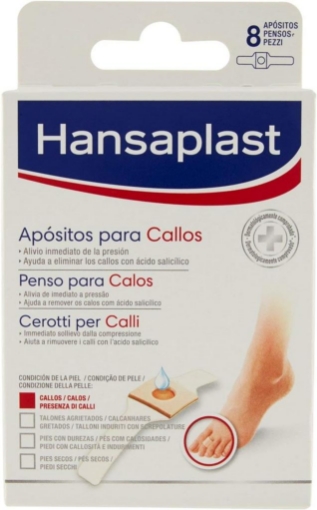 HANSAPLAST FOOTCARE CEROTTI PER CALLI 8PZ IMMEDIATO SOLLIEVO DELLA COMPRESSIONE