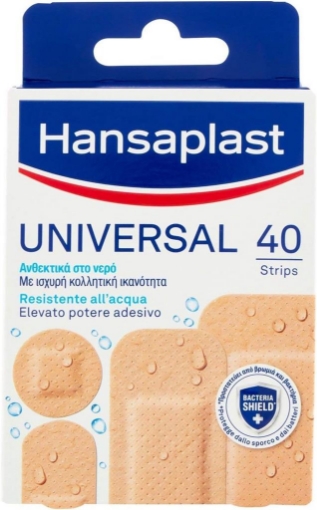 HANSAPLAST CEROTTI UNIVERSAL IMPERMEABILI TRASPIRANTI PER TUTTI I TIPI DI FERITE 1 CONFEZIONE DA 40 PEZZI IN 4 FORMATI OKX