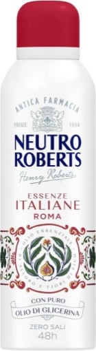NEUTRO ROBERTS DEODORANTE SPRAY ROMA SENZA SALI DI ALLUMINIO FIORI DI FICO DEODORANTE DONNA E UOMO 200 ML 48H OKX