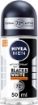 NIVEA MEN BLACK & WHITE INVISIBLE ROLL-ON 50 ML DEODORANTE UOMO 72H ANTITRASPIRANTE NO ODORI SUDORE IRRITAZIONI E MACCHIE OKX