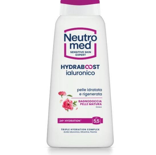 NEUTROMED BAGNODOCCIA HYDRABOOST IALURONICO PELLE MATURA 600 ML FRAGRANZA PEONIA OKX