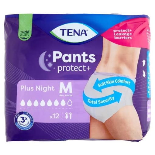TENA LADY PANTS PLUS NIGHT IN TAGLIA M CONFEZIONE DA 12 PEZZI