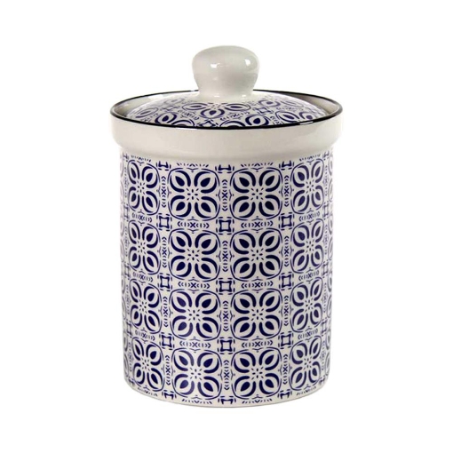 BARATTOLO IN CERAMICA 6 COLORI ASSORTITI 600 ML 11X16CM