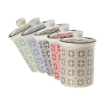 BARATTOLO IN CERAMICA 6 COLORI ASSORTITI 600 ML 11X16CM