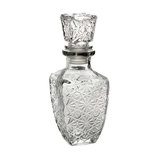 BOTTIGLIA IN VETRO CON RILIEVO 17H CM 250ML 