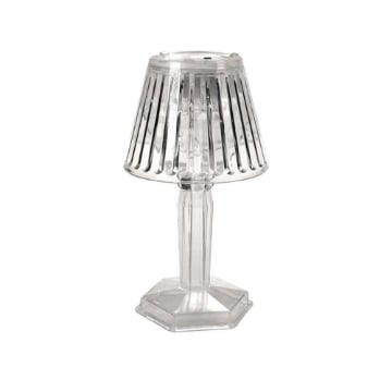 MINI LAMPADA A LED EFFETTO CRISTALLO FUNZIONAMENTO CON BATTERIE 7X12 CM
