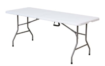 MAURY'S TAVOLO PICNIC RETTANGOLARE PIEGHEVOLE CAMPING 180 X 45 X H 74 CM 