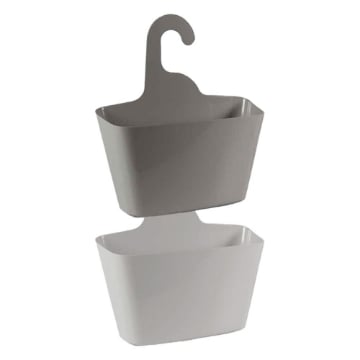 CONTENITORE MODULARE CON GRUCCIA IN PLASTICA SEMPLICE COLORE ASSORTITO 24X8X26H CM