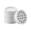 SET 4 PIEDINI ANTIVIBRAZIONI MULTIUSO IN PLASTICA 3 COLORI ASSORTITI 6HX2 CM