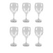 SET 6 CALICI IMPERO IN VETRO DA CUCINA ELEGANTI 340 CC