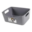 ORGANIZER CONTENITORE MULTIUSO SEMPLICE CON MANICI IN PLASTICA 3 COLORI ASSORTITI 20HX14X8 CM 1800 ML