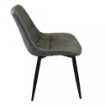 POLTRONA WINONA IN ECOPELLE CON STRUTTURA IN METALLO 59 X 51 X 82 CM GRIGIO OKX