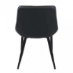 POLTRONA WINONA IN ECOPELLE CON STRUTTURA IN METALLO 59 X 51 X 82 CM NERO OKX