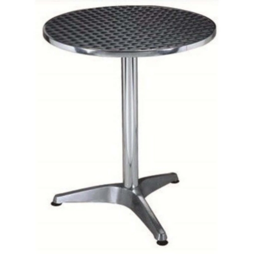 TAVOLO TONDO DA BAR  IN ALLUMINIO LAMINATO 60X60X70 CM OKX