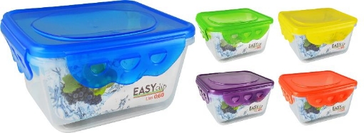 MAURY'S EASY CLIP CONTENITORE RETTANGOLARE CON CHIUSURA DI SICUREZZA A CLIP 0,6LT DI CAPIENZA COLORI ASSORTITI OKX