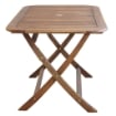 TAVOLO PIEGHEVOLE IN LEGNO DI ACACIA MASSICCIO 15OX80X74 CM LEGNO NATURALE OKX