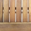 TAVOLO PIEGHEVOLE IN LEGNO DI ACACIA MASSICCIO 15OX80X74 CM LEGNO NATURALE OKX