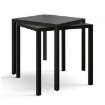 TAVOLO AUTOLIVELLANTE QUADRATO IN METALLO VERNICIATO 70X70X74 CM ANTRACITE OKX