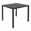 TAVOLO AUTOLIVELLANTE QUADRATO IN METALLO VERNICIATO 70X70X74 CM ANTRACITE OKX