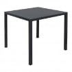 TAVOLO AUTOLIVELLANTE QUADRATO IN METALLO VERNICIATO 80X80X74 CM ANTRACITE OKX