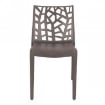 SEDIA MATRIX IMPILABILE IN POLIPROPILENE 55 X 47 X 82 CM TAUPE OKX