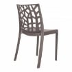 SEDIA MATRIX IMPILABILE IN POLIPROPILENE 55 X 47 X 82 CM TAUPE OKX