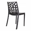 SEDIA MATRIX IMPILABILE IN POLIPROPILENE 55 X 47 X 82 CM ANTRACITE OKX