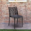 SEDIA MATRIX IMPILABILE IN POLIPROPILENE 55 X 47 X 82 CM ANTRACITE OKX