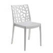 SEDIA IMPILABILE CON TAPPI ANTISCIVOLO IN POLIPROPENE COLORE BIANCO 55X47X82H CM OKX