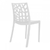 SEDIA IMPILABILE CON TAPPI ANTISCIVOLO IN POLIPROPENE COLORE BIANCO 55X47X82H CM OKX