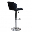 SGABELLO MANUEL REGOLABILE CON SEDUTA IMBOTTITA 48 X 44 X 85/106CM NERO OKX