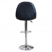 SGABELLO FLYNN CON SEDUTA TRAPUNTATA ECOPELLE 59X55X116H CM NERO OKX