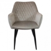 POLTRONA CANDY IN VELLUTO 61 X 61 X 82 CM COLORE TORTORA OKX