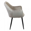 POLTRONA CANDY IN VELLUTO 61 X 61 X 82 CM COLORE TORTORA OKX