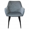 POLTRONA CANDY STRUTTURA IN METALLO SCHIENALE E SEDUTA IN VELLUTO 61X61X82H CM OKX