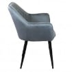 POLTRONA CANDY STRUTTURA IN METALLO SCHIENALE E SEDUTA IN VELLUTO 61X61X82H CM OKX