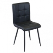 POLTRONA ROSALYN REALIZZATA CON SEDUTA IN ECOPELLE 47,5 X 59 X 81CM NERO OKX