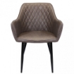 POLTRONA SINDY IN ECOPELLE 56 X 60 X 87 CM COLORE MARRONE OKX