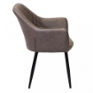 POLTRONA SINDY IN ECOPELLE 56 X 60 X 87 CM COLORE MARRONE OKX