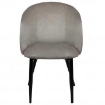 POLTRONA YASMINA IN VELLUTO 50 X 50 X 76 CM TORTORA OKX