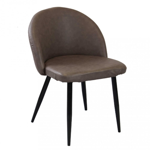 POLTRONA SISSY SEDUTA E SCHIENALE IN ECOPELLE CON STRUTTURA IN METALLO 50X50X76H CM OKX