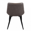 POLTRONA WINONA IN ECOPELLE CON STRUTTURA IN METALLO 59X51X82H CM MARRONE OKX