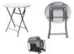 TAVOLO CATERING TONDO PIEGHEVOLE DIMENSIONI 60X110 CM IN COLORE BIANCOOKX
