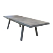 TAVOLO SEATTLE ALLUNGABILE COLORE TAUPE TOP EFFETTO LEGNO 205/265X105X75CM OKX