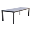 TAVOLO WAIKIKI IN ALLUMINIO E TOP POLYWOOD 162/242 X 100X74 CM ANTRACITE OKX